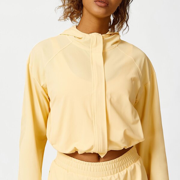 Women's Jacket Supplier - 2026 OEM Athletic Cropped Zip