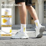 Pickleball Socks Supplier - Custom Jacquard Mid-Calf