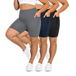 Plus Size Shorts Factory - High Waisted Non-See Through