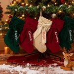 Christmas Stocking Supplier - Personalized Bow Embroidered