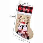 Christmas Stockings Manufacturer - Personalized Burlap Plaid