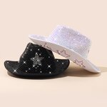Cowboy Hat Supplier - Disco Silver Star Rhinestone
