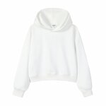 Cropped Hoodie Factory - 450g Pure Cotton Silver Fox