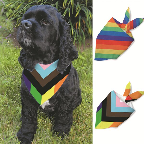 Pet Bandana Factory - Pride Progress Flag Custom