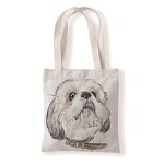 Tote Bag Supplier - 2024 Basset Hound Watercolor Art