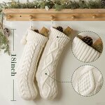 Christmas Stockings Factory - 18 Inch Cable Knit Personalized