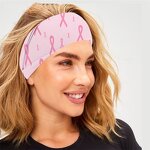 Sports Headband Manufacturer - Pink Ribbon Breast Cancer