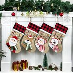 Christmas Stockings Manufacturer - Personalized Burlap Plaid