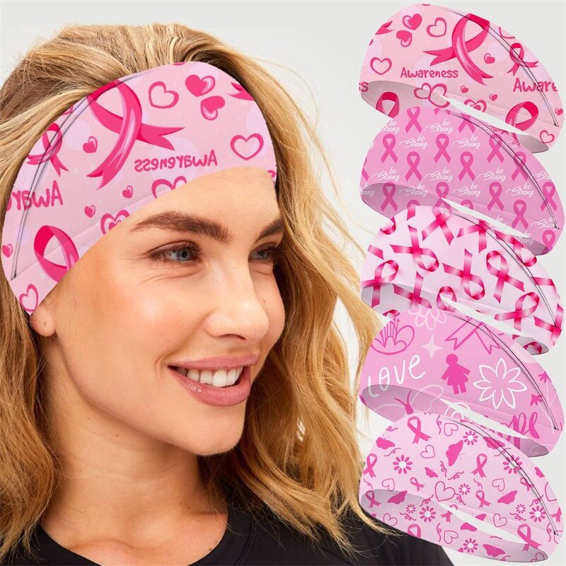 Sports Headband Manufacturer - Pink Ribbon Breast Cancer