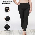Plus Size Leggings Supplier - High Waisted Tummy Control