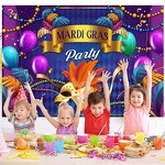 Carnival Backdrop Supplier - Party Masks Banner Decor