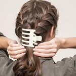 Hair Claw Clips Supplier - 3.54 Inch Curved Alligator