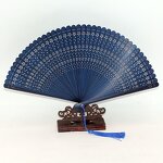 Folding Fan Manufacturer - Vintage Bamboo Hollow Carving