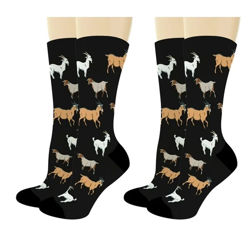 Unisex Socks Manufacturer - New Goat Themed Crew