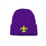 Winter Beanie Manufacturer - Mardi Gras Fleur De Lis