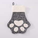 Pet Christmas Stockings Factory - Custom Sequin Paw Glitter
