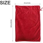 Santa Bag Supplier - Custom Velvet Present Sack Drawstring
