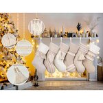Christmas Stockings Factory - 20 Inch Rustic Farmhouse Tassels