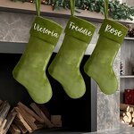 Christmas Stockings Supplier - Custom Embroidered Velvet