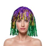 Mardi Gras Wig Supplier - Colorful Fringe Carnival