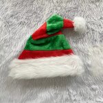 Santa Hat Manufacturer - Custom Plush Striped Pompom
