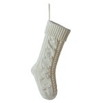 Christmas Stockings Manufacturer - 18 Inch Bow Cable Knit