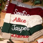 Christmas Stockings Manufacturer - Personalized Cable Knit