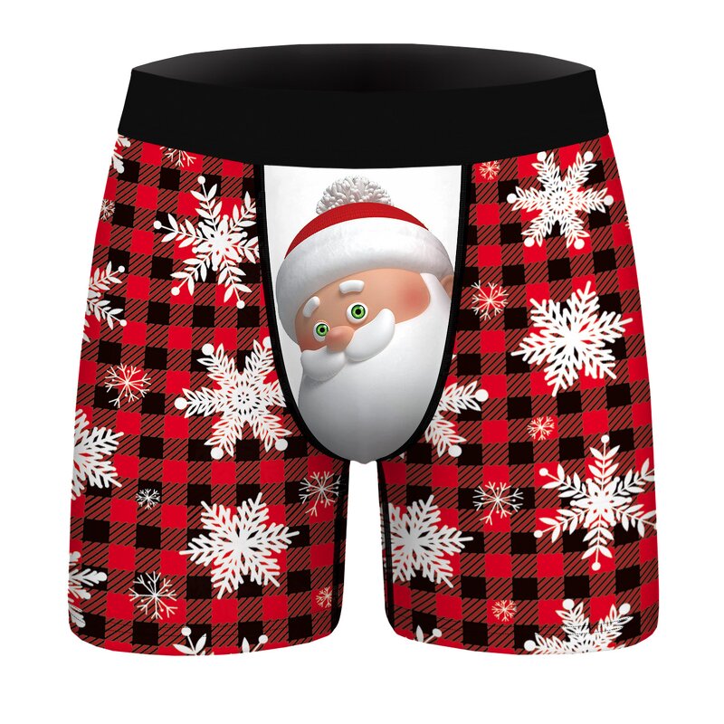 Men's Boxer Shorts Factory - Christmas 3D Print Custom