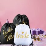 Bachelorette Backpack Supplier - Bride Drawstring Gift Bag