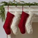 Christmas Stockings Factory - 18 Inch Lantern Cable Knit