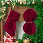 Christmas Stockings Factory - Custom Embroidered Velvet Bow