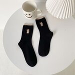 Tube Socks Supplier - Japanese Cute Bear Embroidery