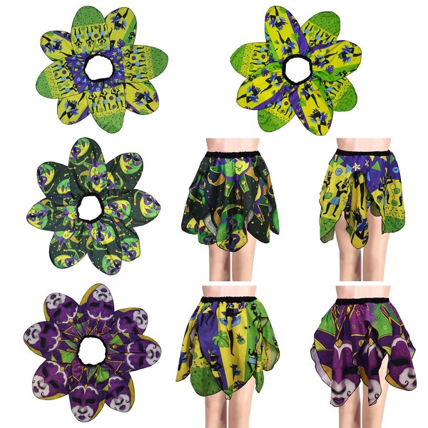 Party Skirt Supplier - Mardi Gras Flower Carnival
