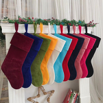Christmas Stockings Supplier - Custom Embroidered Velvet