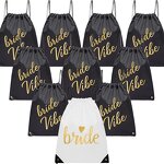 Bachelorette Backpack Supplier - Bride Drawstring Gift Bag