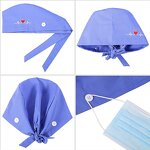 Nurse Scrub Cap Supplier - Adjustable Bouffant Embroidery