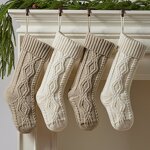 Christmas Stockings Factory - 18 Inch Lantern Cable Knit