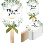 Wedding Hand Fans Supplier - 10pcs Thank You Bridesmaid