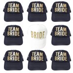 Wedding Cap Factory - Groom Bride Team Mesh