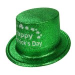 Top Hat Manufacturer - St.Patrick's Day Green Glitter