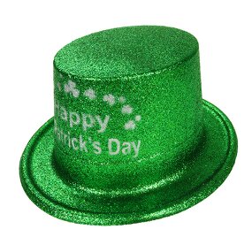 Top Hat Manufacturer - St.Patrick's Day Green Glitter