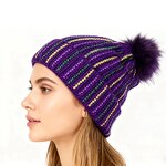 Mardi Gras Beanie Supplier - Rhinestone Pearl Pom Pom