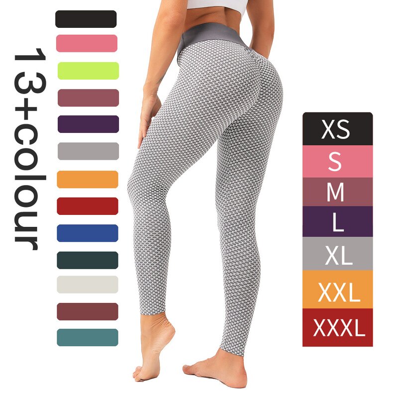 Fitness Leggings Supplier - High Waist Butt Lifting Honeycomb