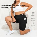 Plus Size Shorts Factory - High Waisted Non-See Through