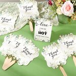Wedding Hand Fans Supplier - 10pcs Thank You Bridesmaid