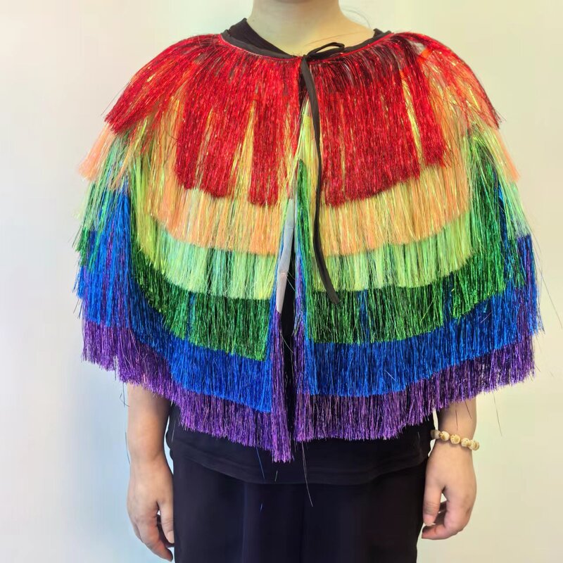 Pride Shawl Manufacturer - LGBTQ Tassel Tinsel