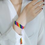 Pride Bracelet Supplier - Rainbow Adjustable Handmade