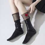 Women's Dress Socks Factory - Metallic Sheer Mesh