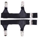 Sock Garters Supplier - 2pcs Adjustable Elastic Metal