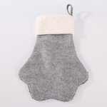 Pet Christmas Stockings Factory - Custom Sequin Paw Glitter